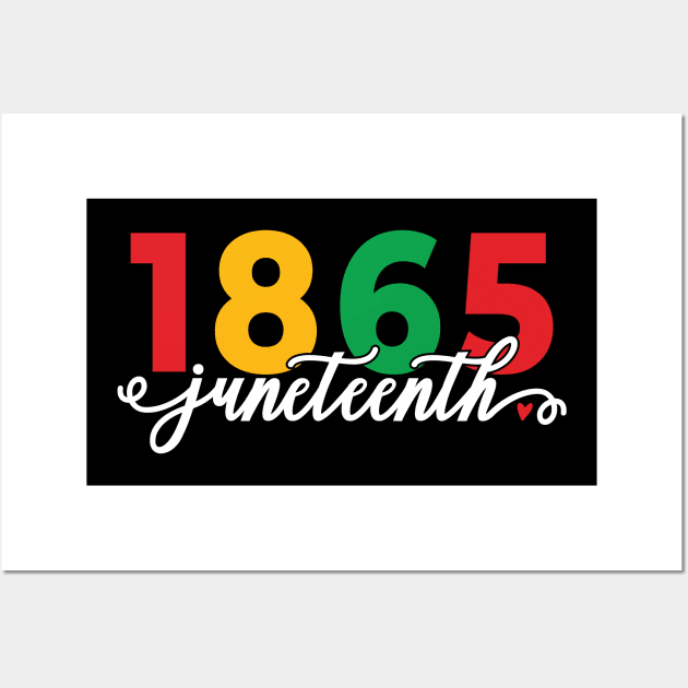 1865 Juneteenth Celebrate African American Freedom Day Women Wall Art by Zakzouk-store